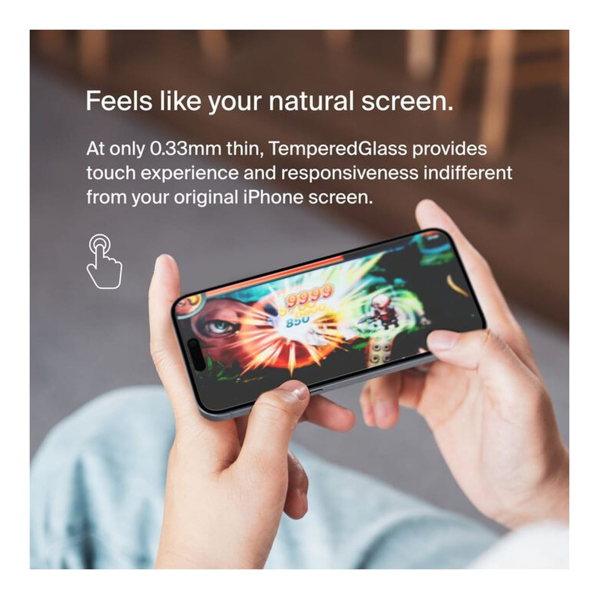 Belkin TemperedGlass Privacy Treated Screen Protector for iPhone 15 Pro Max OVA150ZZ