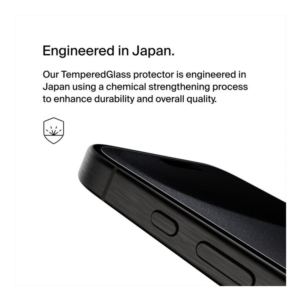 Belkin TemperedGlass Privacy Treated Screen Protector for iPhone 15 Pro Max OVA150ZZ