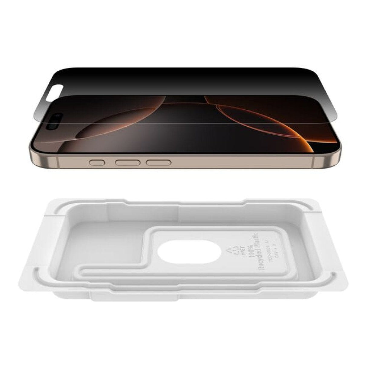 Belkin ScreenForce InvisiGlass Privacy Treated Screen Protector for iPhone 16 Pro OVA169HQ