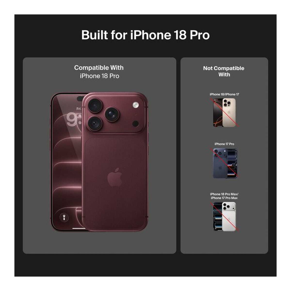Belkin Titan SmartShield Pro Bright Privacy Screen Protector for Apple iPhone 18 Pro OVA297HQ