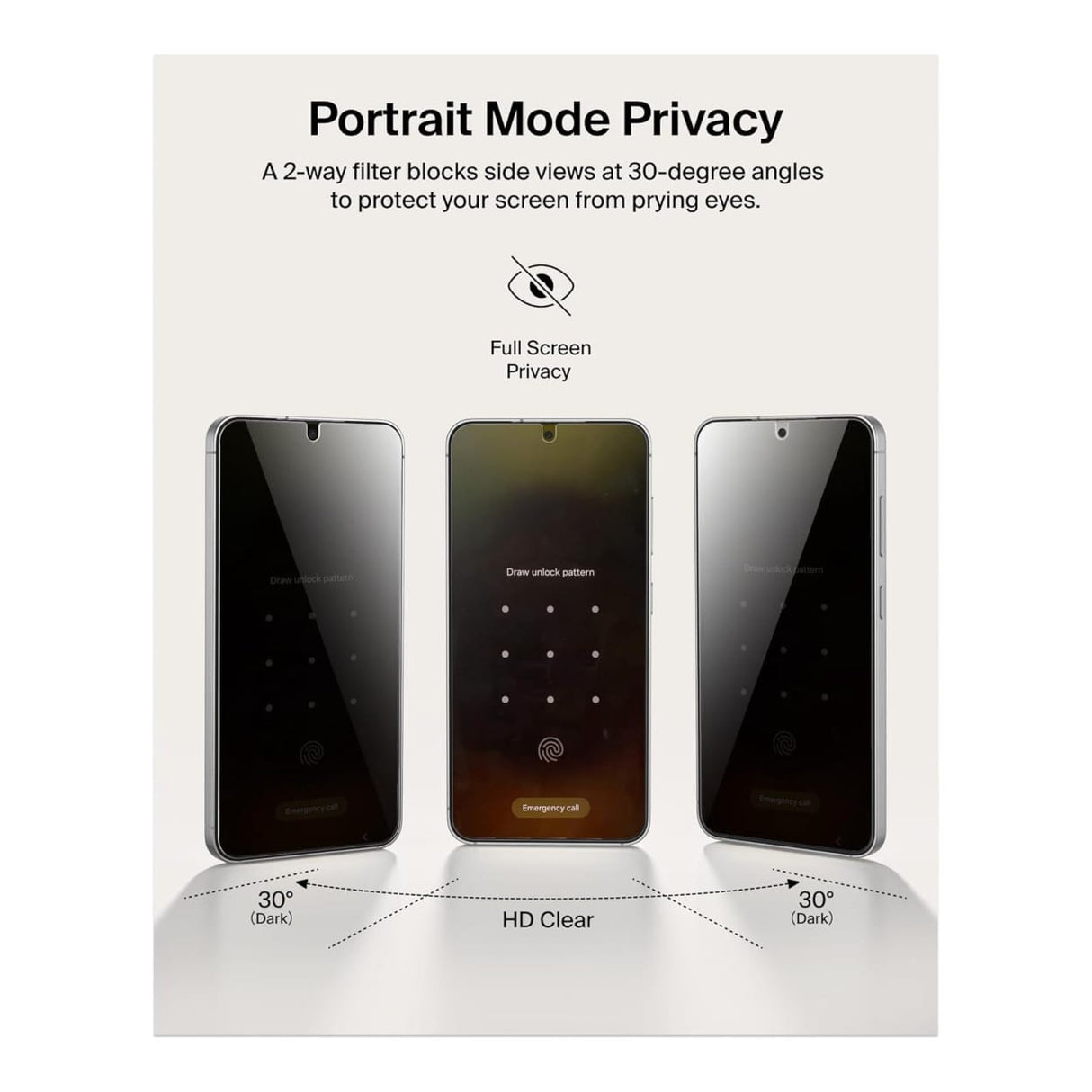 Belkin ScreenForce Titan SmartShield Privacy Screen Protector for Samsung Galaxy S26 OVB075HQ