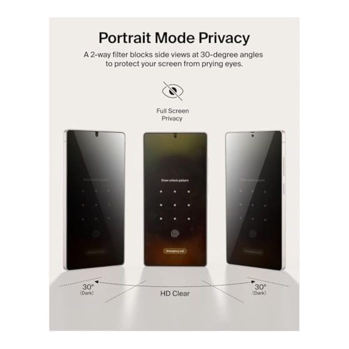 Belkin ScreenForce Titan SmartShield Privacy Screen Protector for Samsung Galaxy S26 Ultra OVB077HQ
