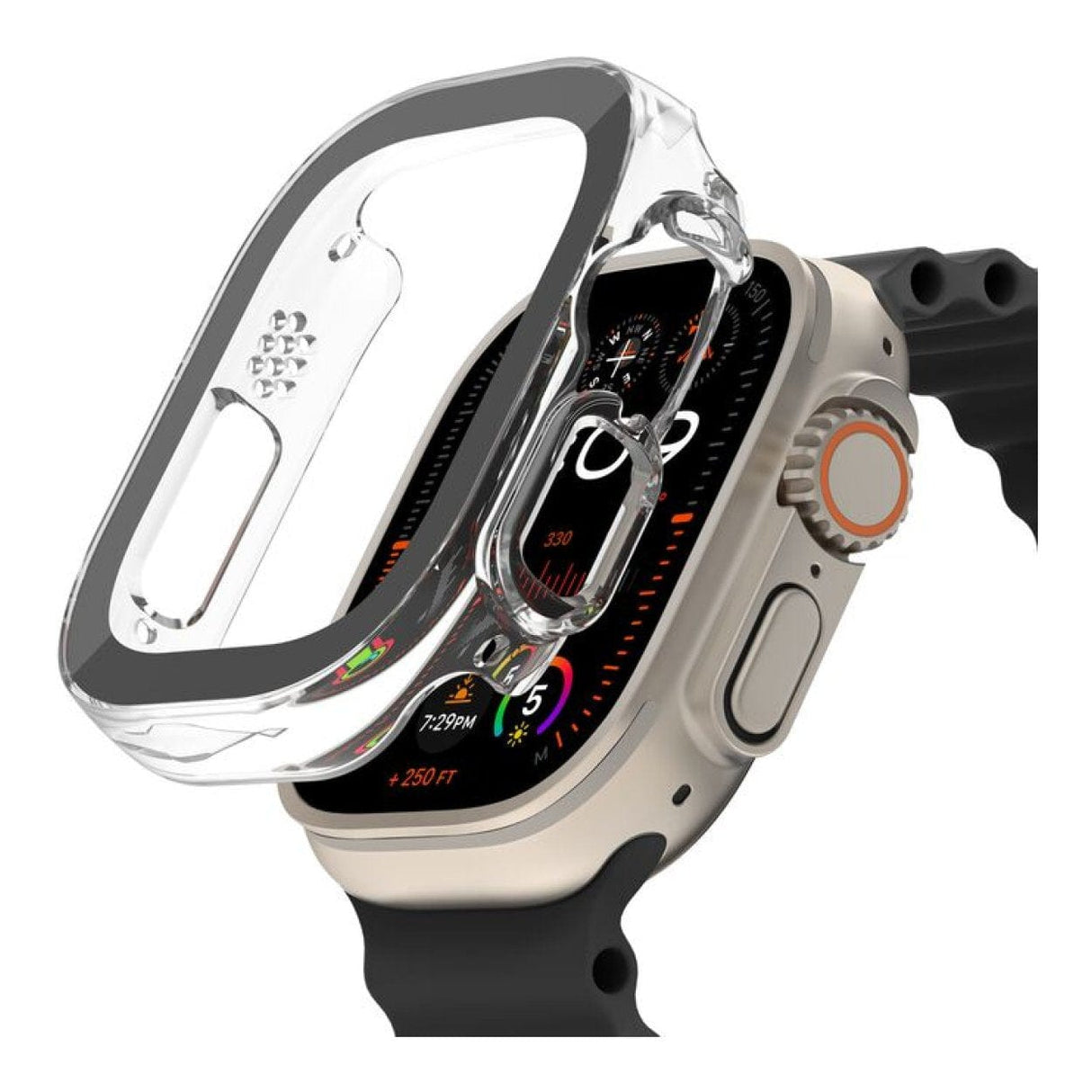 Belkin ScreenForce TemperedCurve 2-in-1 Screen Protector with Bumper for Apple Watch OWA001ZZCL