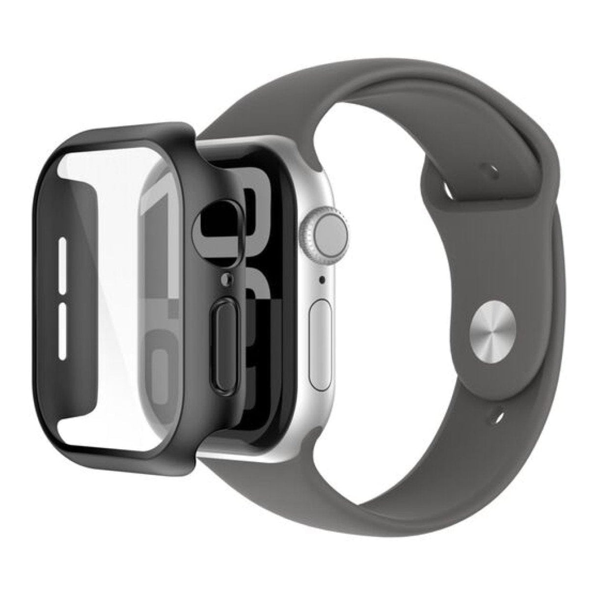Belkin ScreenForce TemperedCurve 2-in-1 Screen Protector with Bumper for Apple Watch OWA002HQBK
