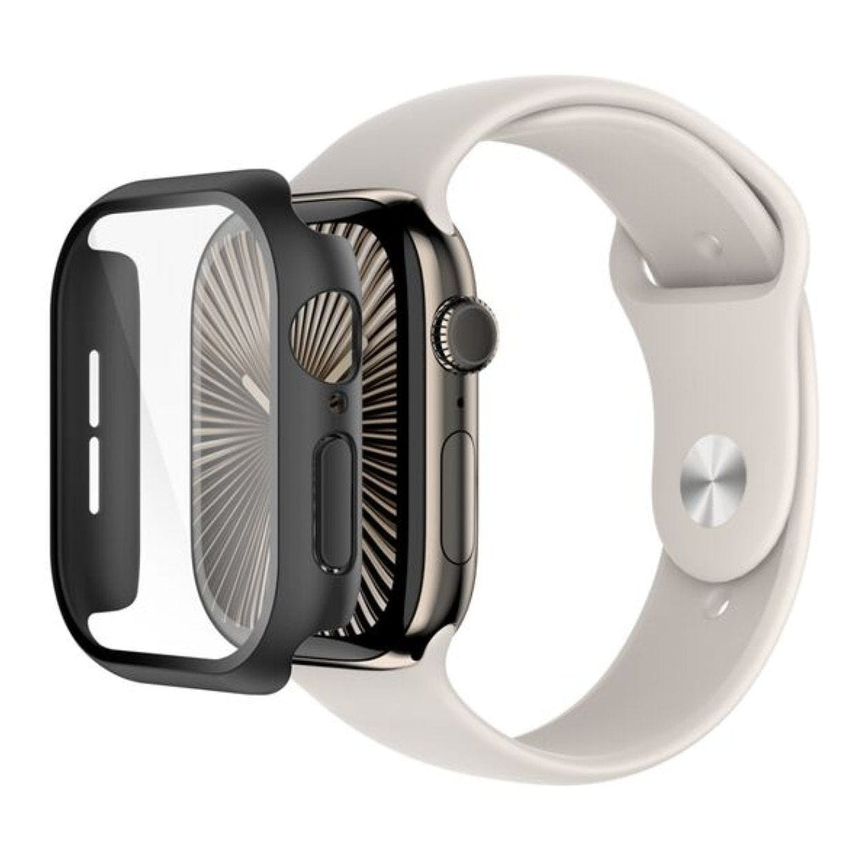 Belkin ScreenForce TemperedCurve 2-in-1 Screen Protector with Bumper for Apple Watch OWA003HQBK