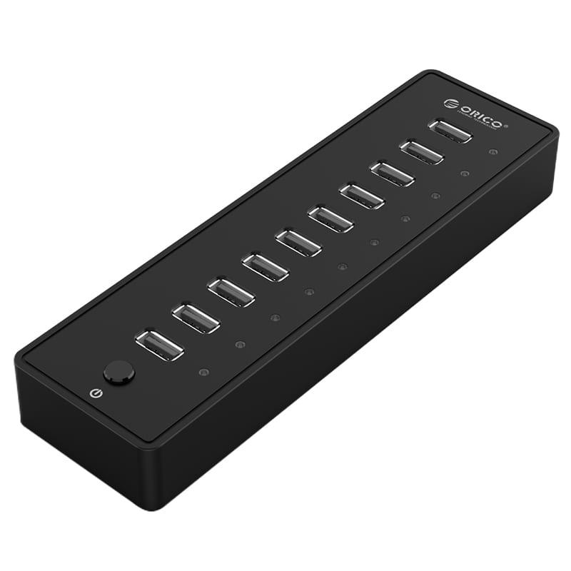 Orico 10-Port USB3.0 30W Hub Black P10-U3-V1-EU-BK-BP