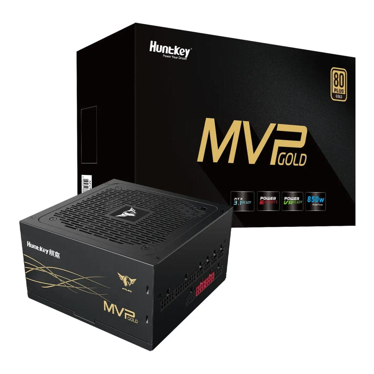 Huntkey MVP K850 850W 80 Plus Gold ATX3.1 Power Supply P11-950560001R