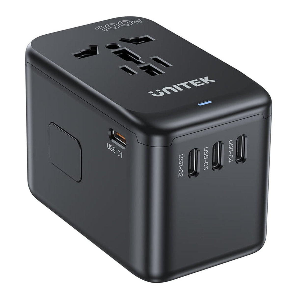 Unitek GaN 100W Universal Travel Adapter P1123ABK01