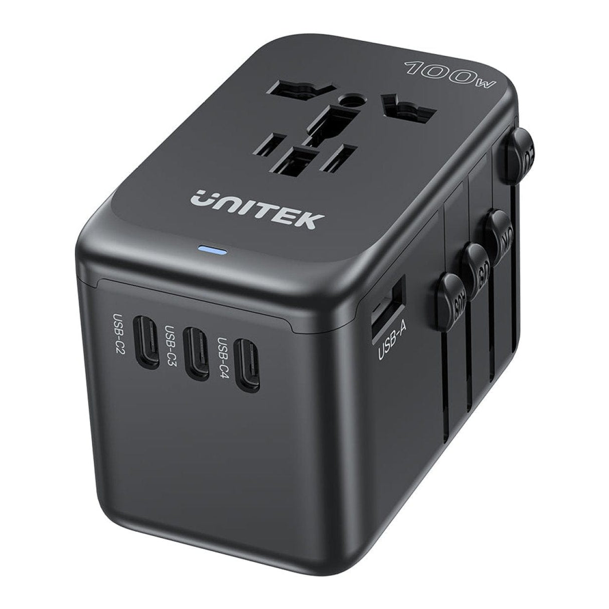 Unitek GaN 100W Universal Travel Adapter P1123ABK01