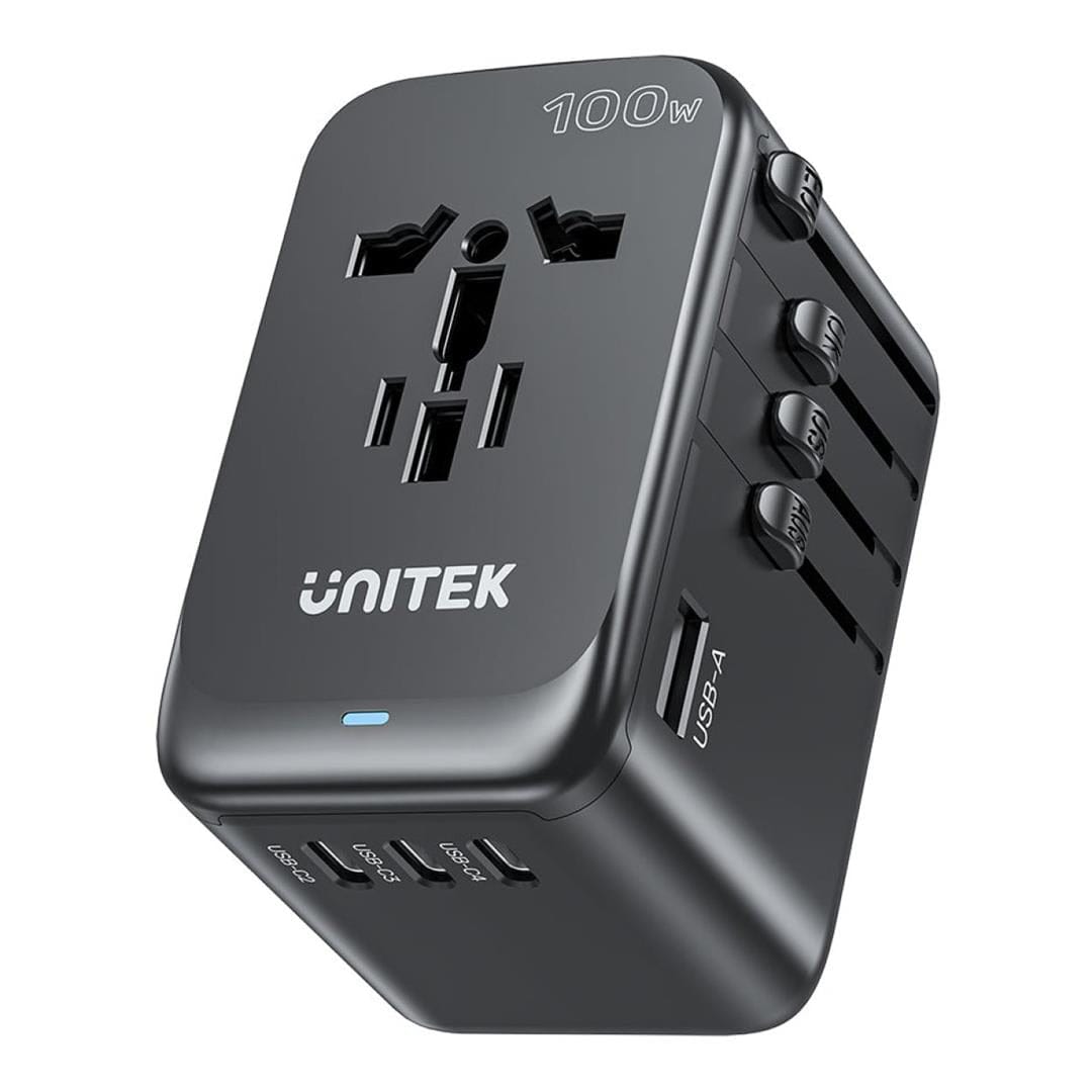 Unitek GaN 100W Universal Travel Adapter P1123ABK01