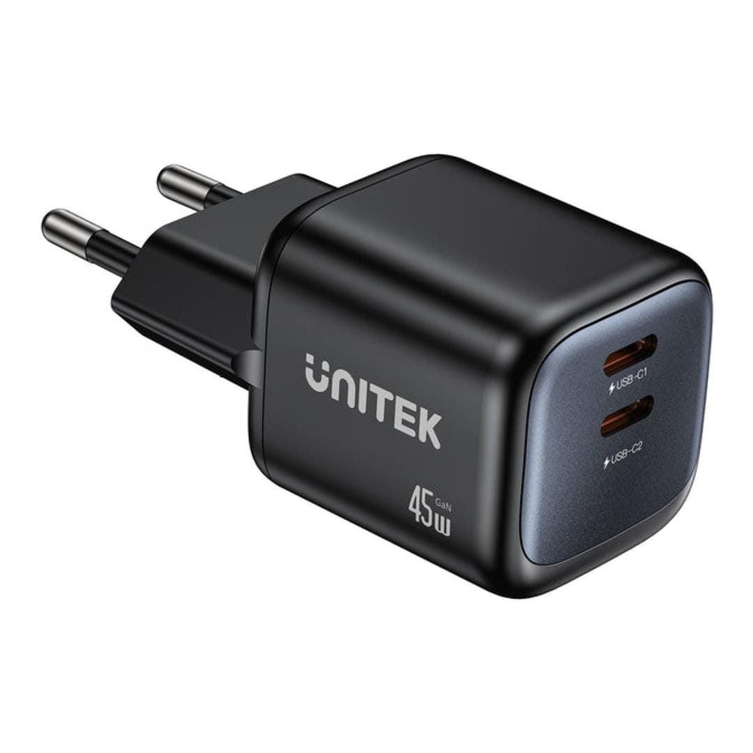 Unitek Zeno 45W 2-port GaN Wall Charger P1129ABK