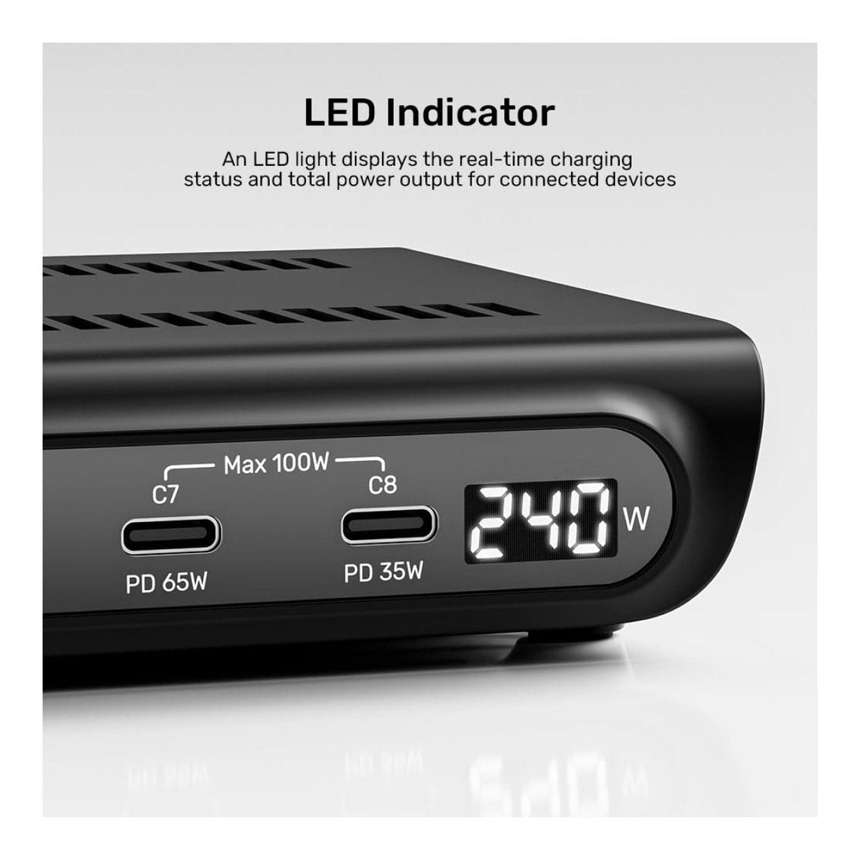 Unitek uCharge 10-port 240W USB Smart Charging Station P1230CBK01-UK