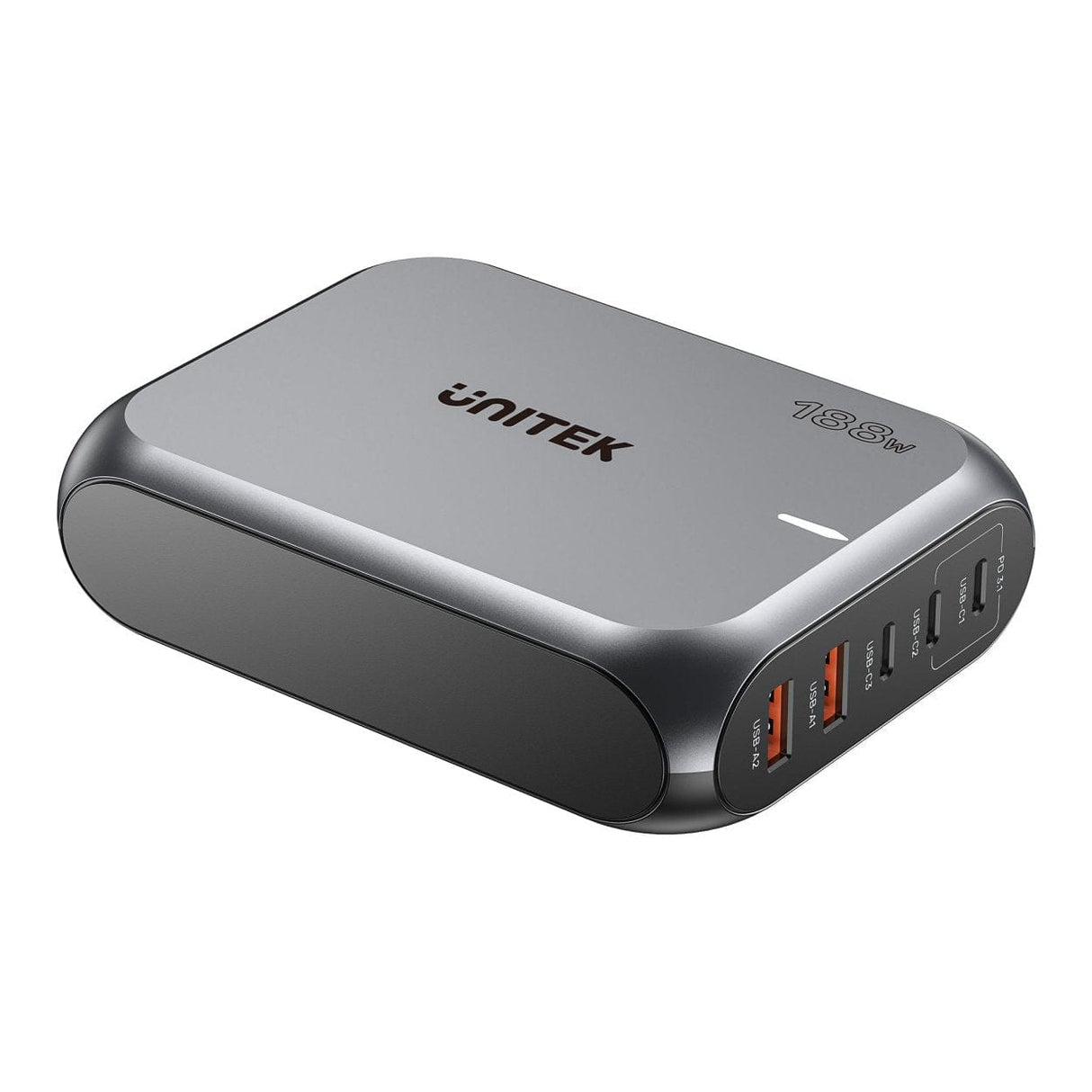 Unitek 188W 5-port PD3.1 Desktop GaN Charging Station P1234AGY01-UK