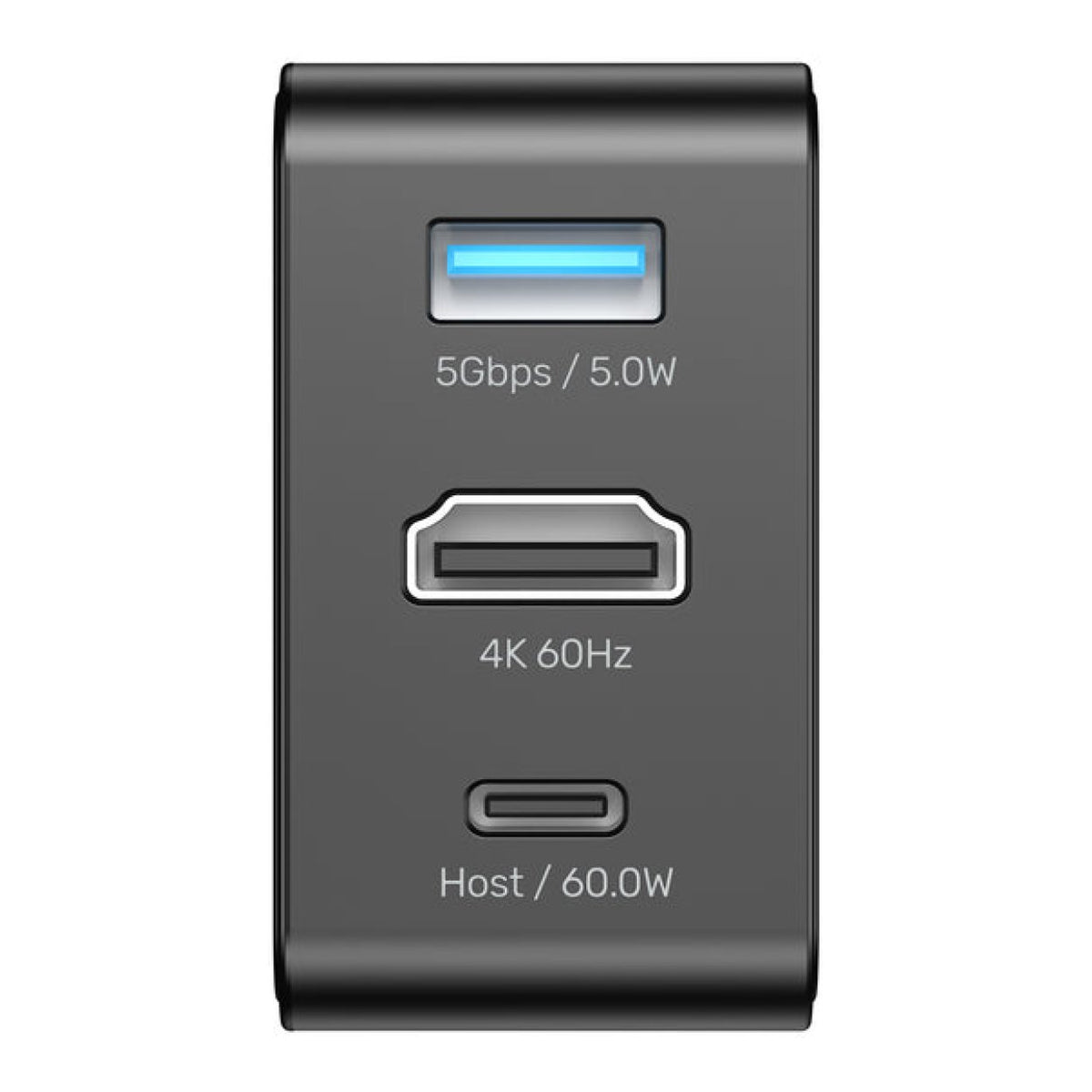 Unitek Travel Tri Pro 65W 3-in-1 GaN Charger Hub Black P1242ABK01