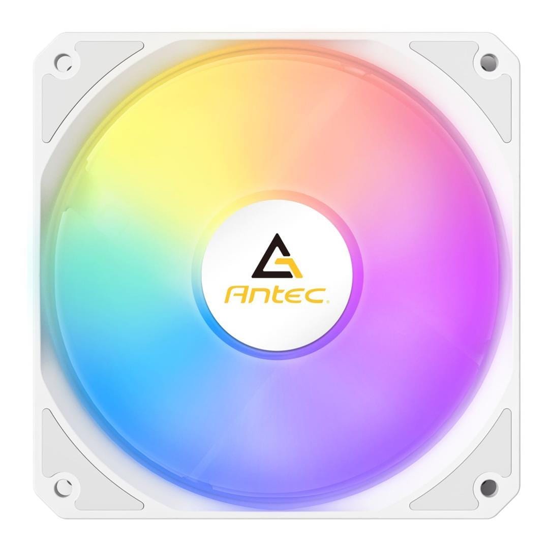 Antec P12 PWM 120mm ARGB Reverse Case Fan - White P12R ARGB White