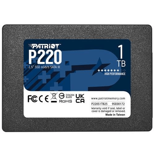 Patriot Memory P220 2.5-inch 1TB Serial ATA III Internal SSD P220S1TB25