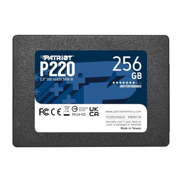 Patriot P220 2.5-inch 256GB SATA III Internal SSD P220S256G25