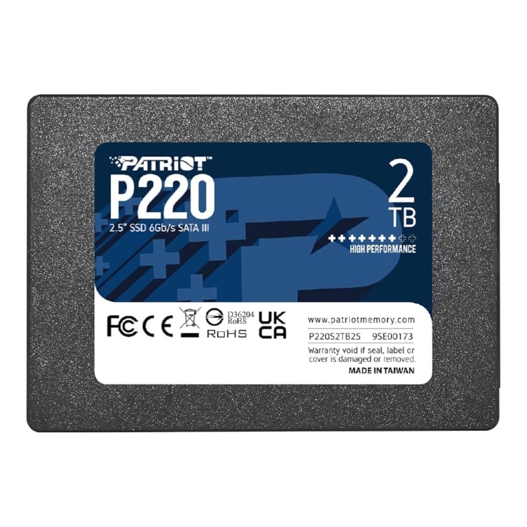 Patriot P220 2.5-inch 2TB Serial ATA III Internal SSD P220S2TB25