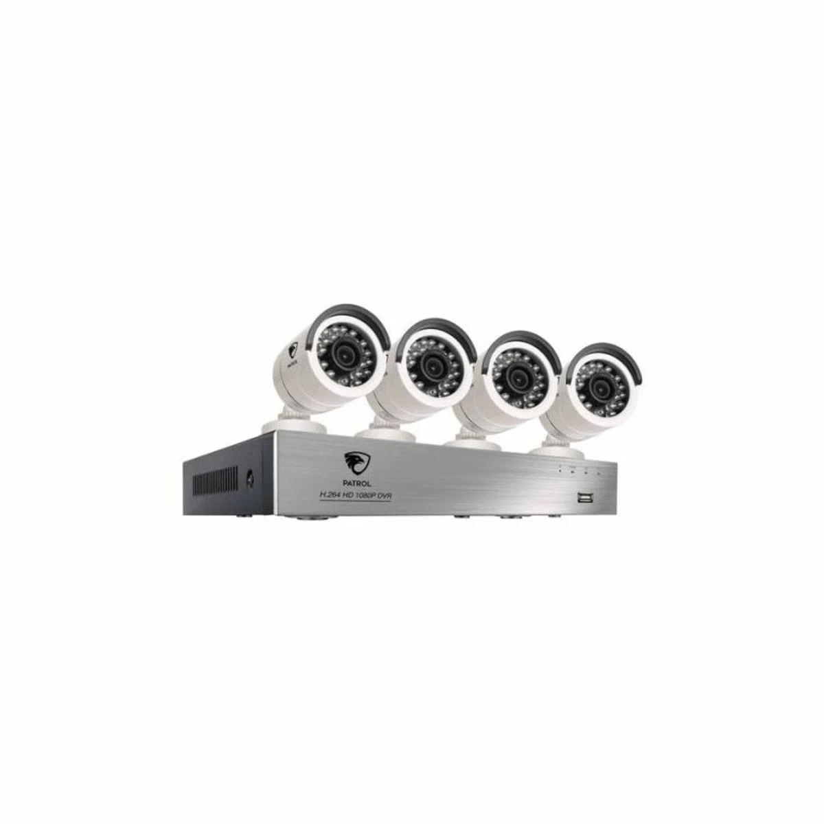 Patrol 1080P 8 Channel 4 x Bullet Camera DVR Kit PAT-DVR84BMW-1