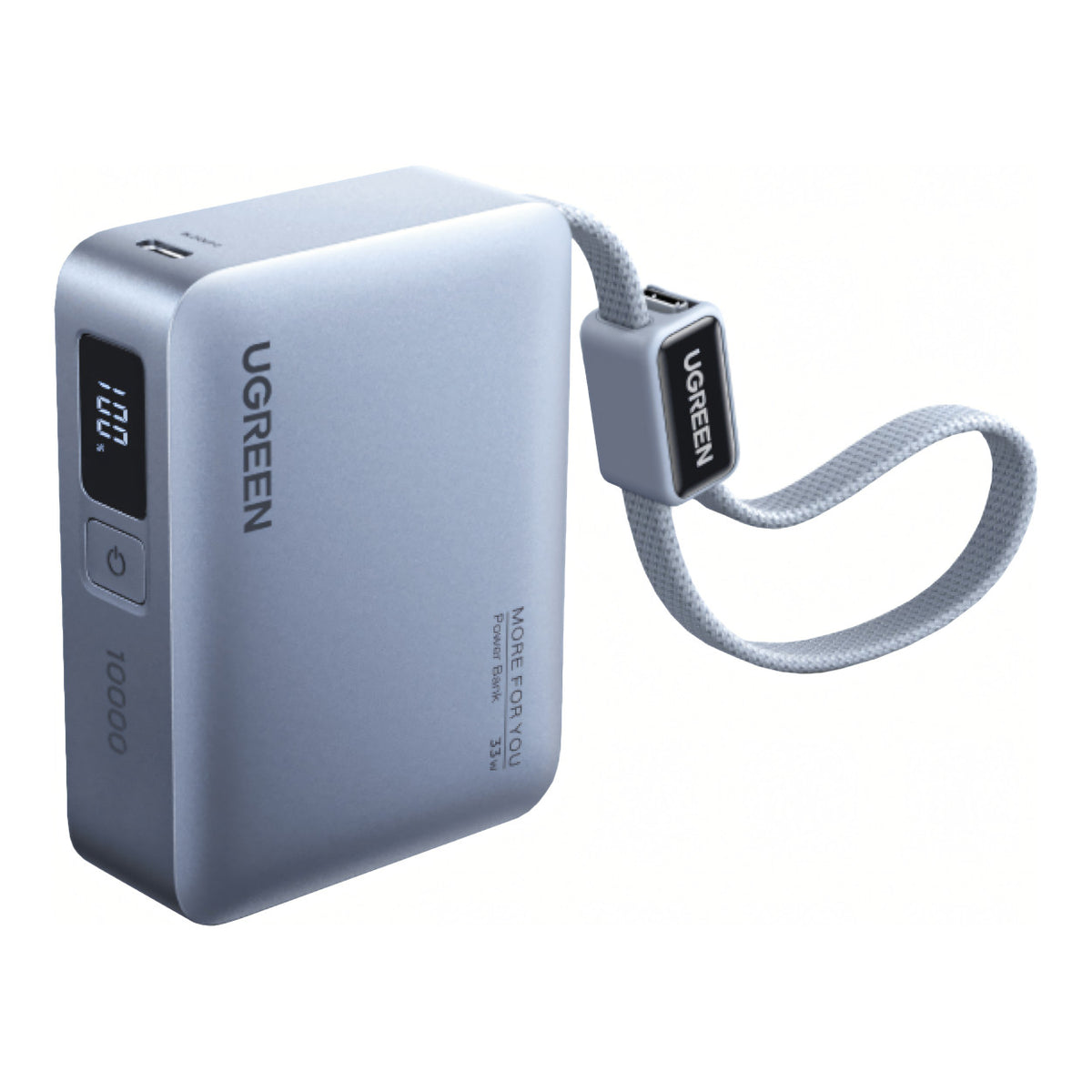 Ugreen Nexode 10000mAh 30W Power Bank with Built-in USB-C Cable PB584-75173B