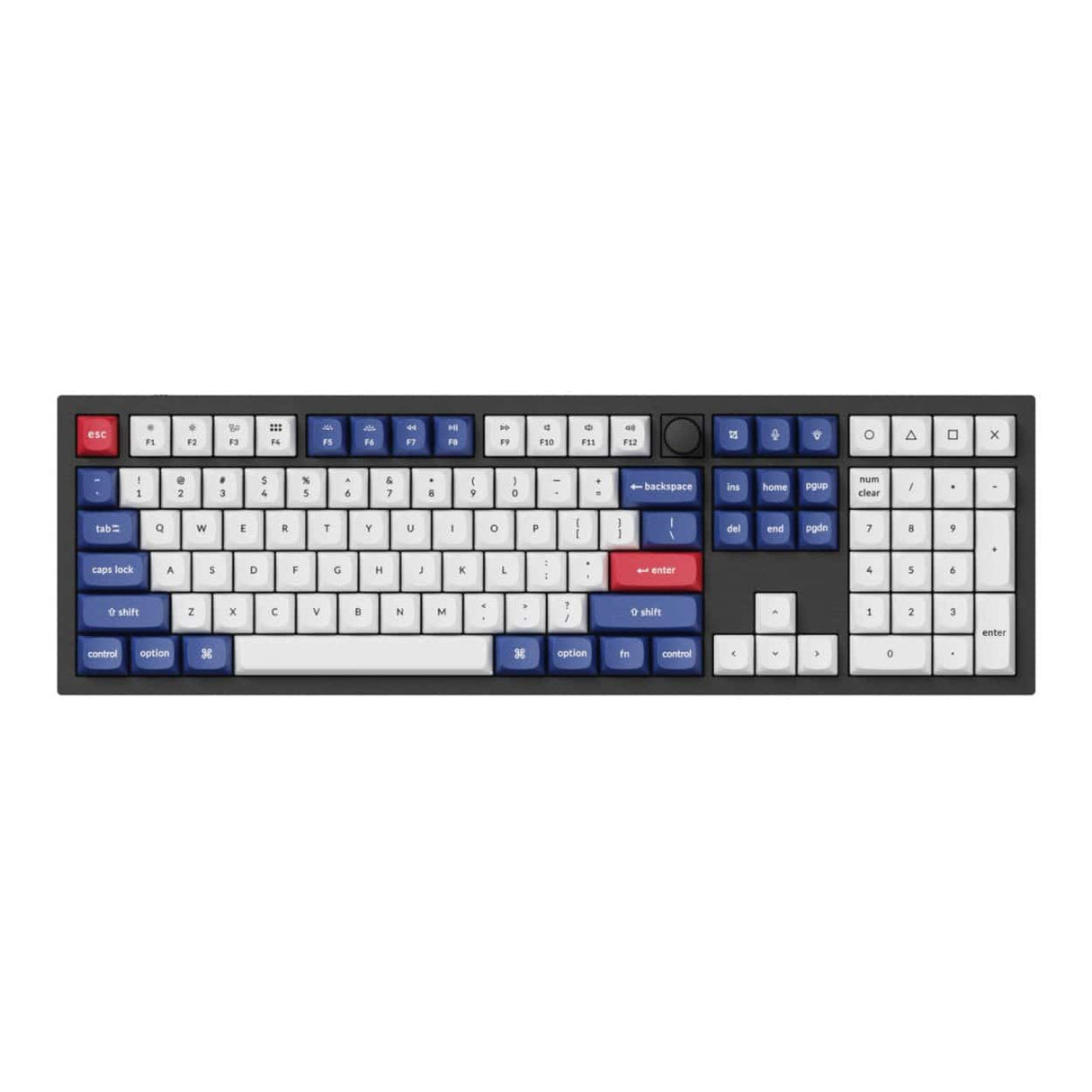 Keychron Double-Shot PBT OSA Profile Keycap Set Blue and White PBT-53