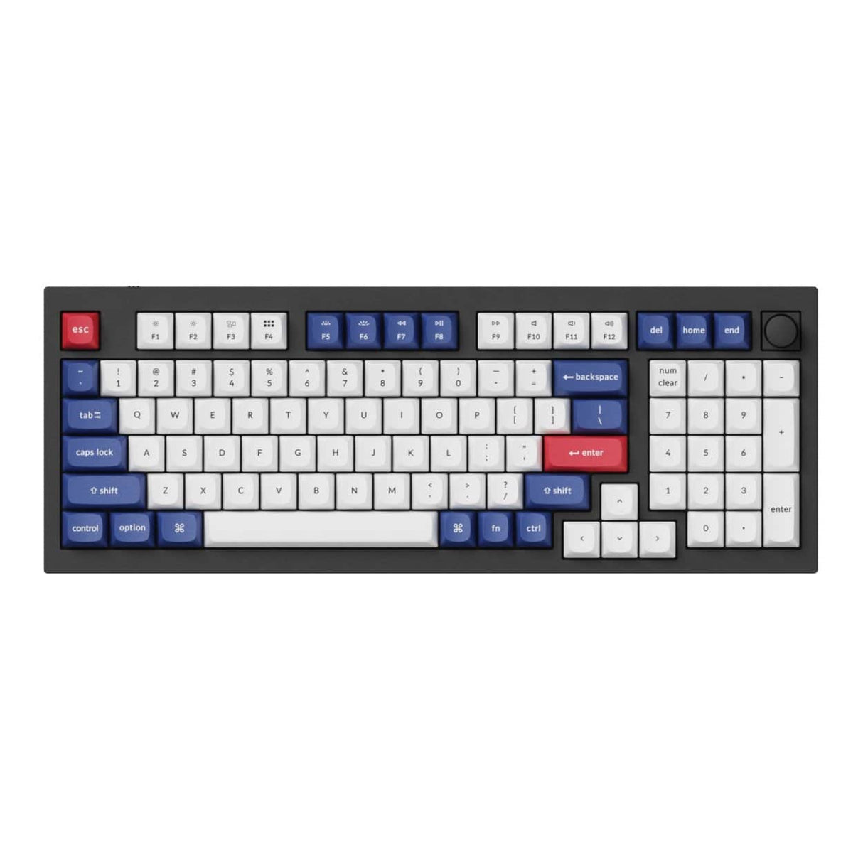 Keychron Double-Shot PBT OSA Profile Keycap Set Blue and White PBT-53