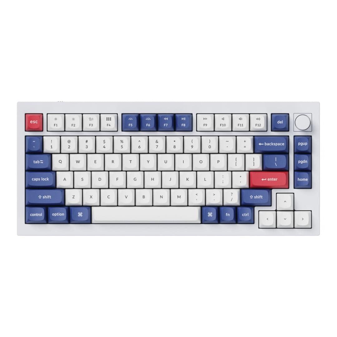 Keychron Double-Shot PBT OSA Profile Keycap Set Blue and White PBT-53
