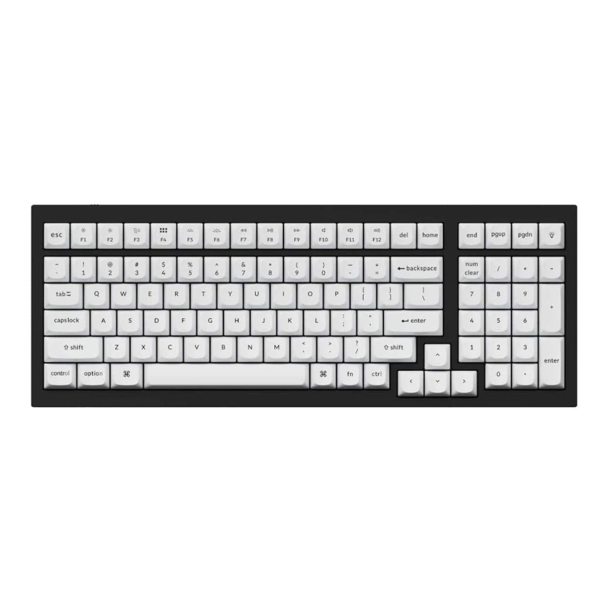 Keychron Double Shot PBT OSA Full Keycap Set - Black White PBT-57