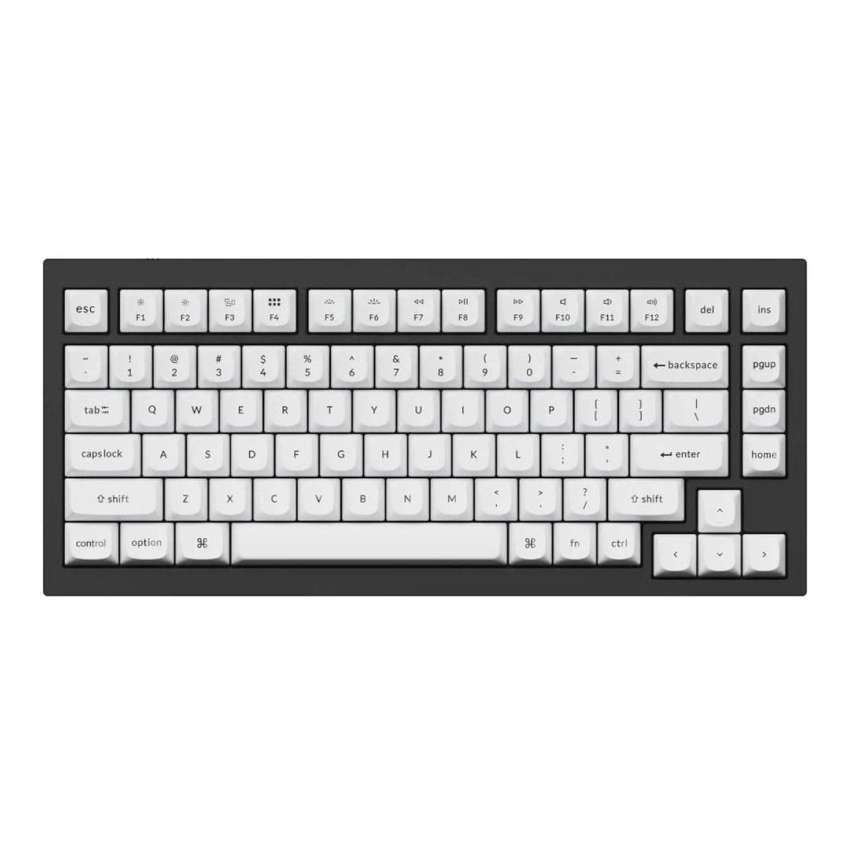 Keychron Double Shot PBT OSA Full Keycap Set - Black White PBT-57