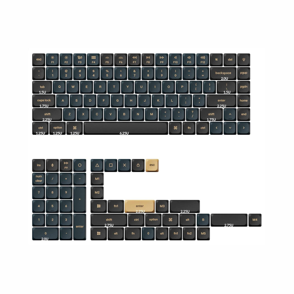 Keychron PBT-58 PBT LSA Knight Keycap Set V2 - Low Profile