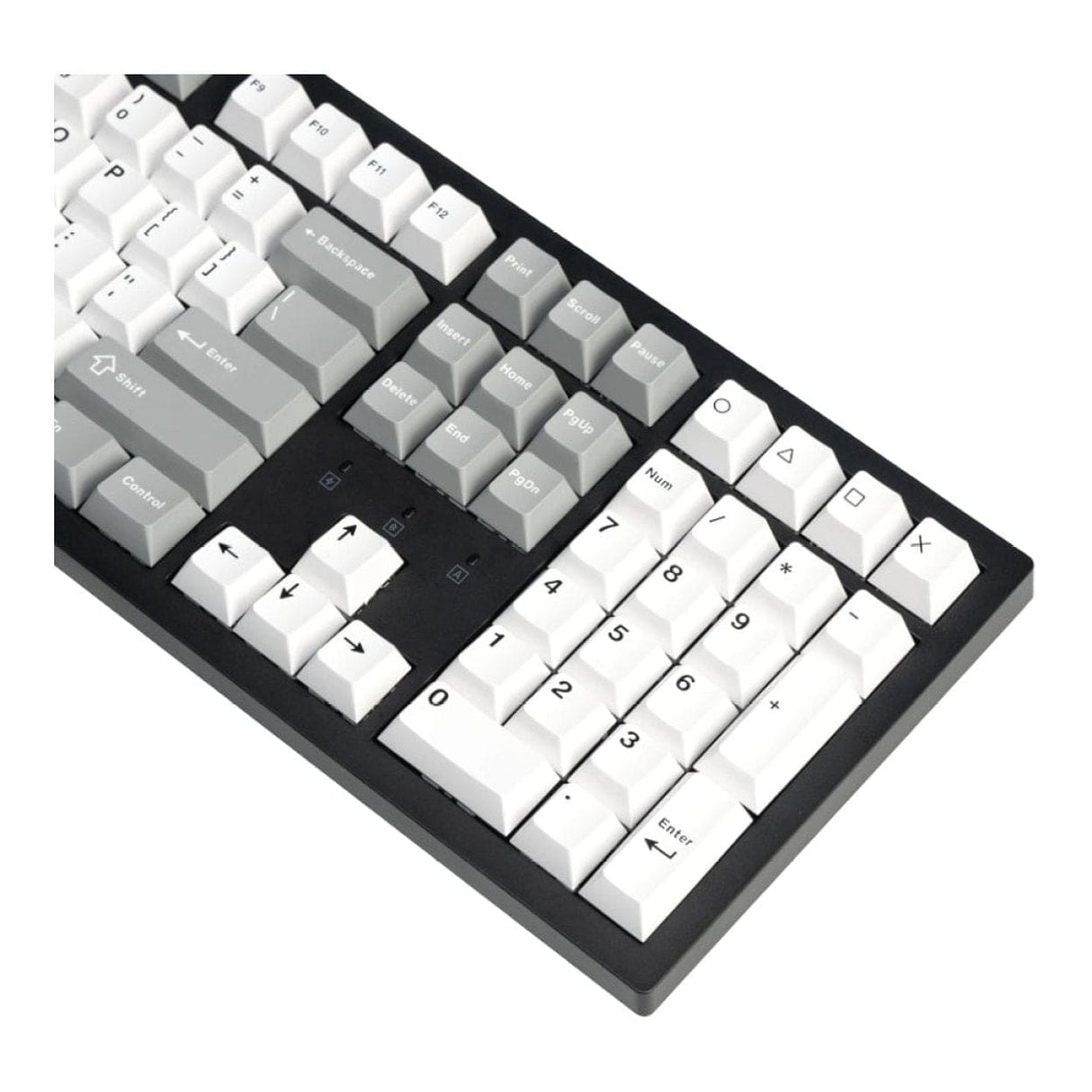 Keychron Cherry Profile Double Shot PBT Full Keycap Set - Grey/White/Mint PBT-66