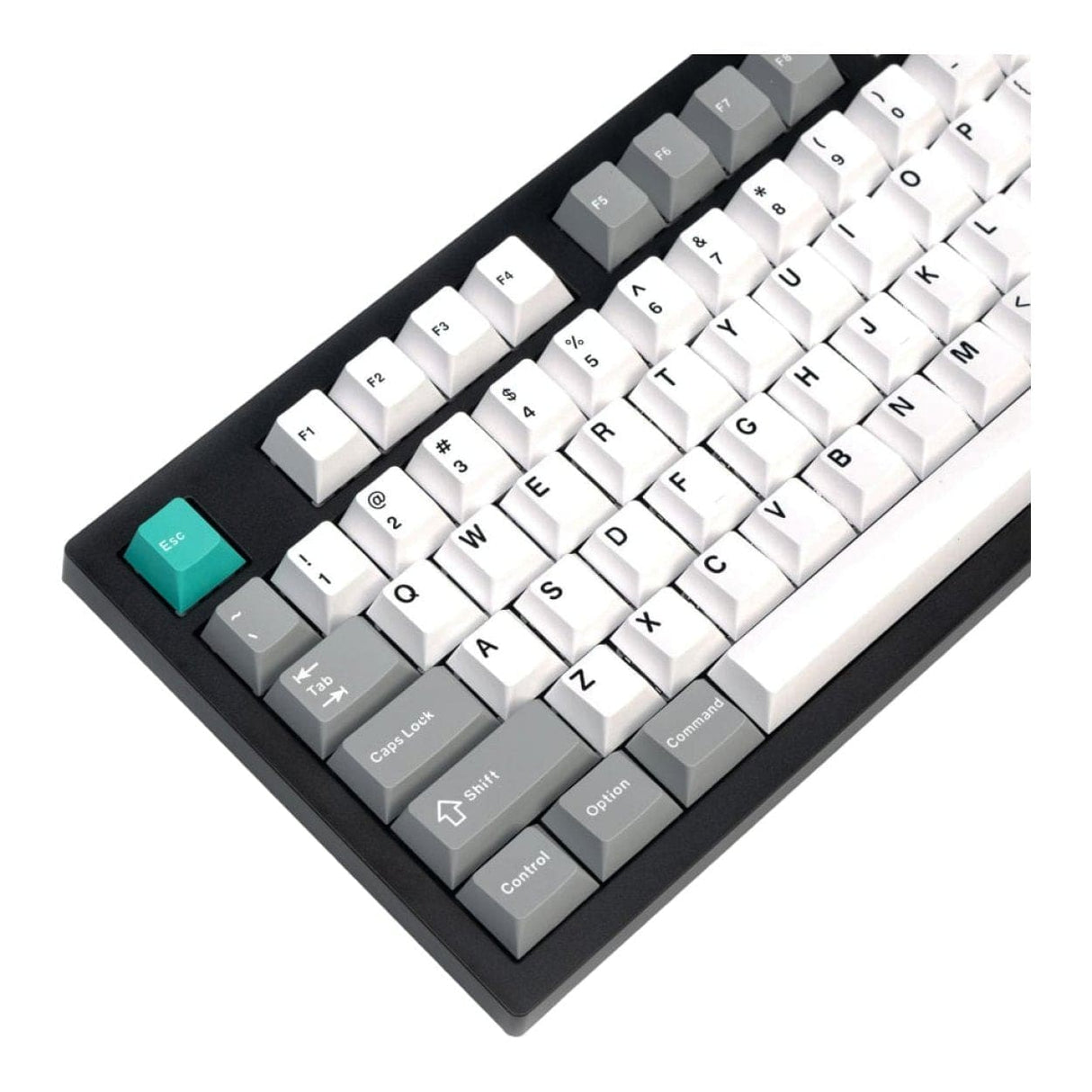 Keychron Cherry Profile Double Shot PBT Full Keycap Set - Grey/White/Mint PBT-66