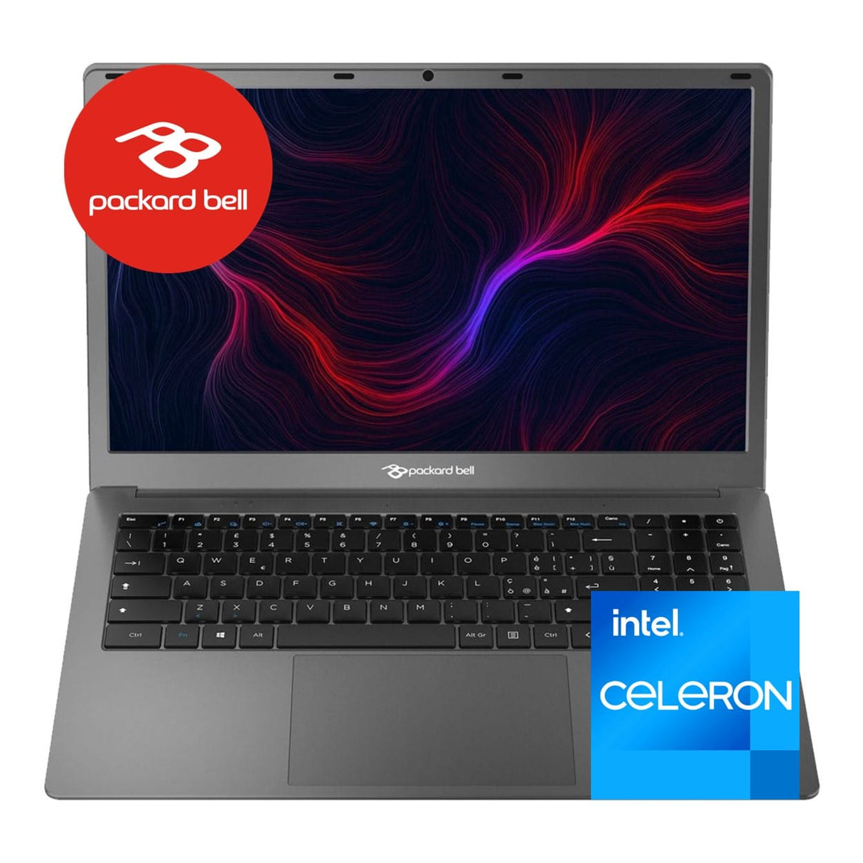 Packard Bell VettelC 15.6-inch FHD Laptop - Intel Celeron N4020 128GB SSD 4GB RAM Win 11 Home Space Grey