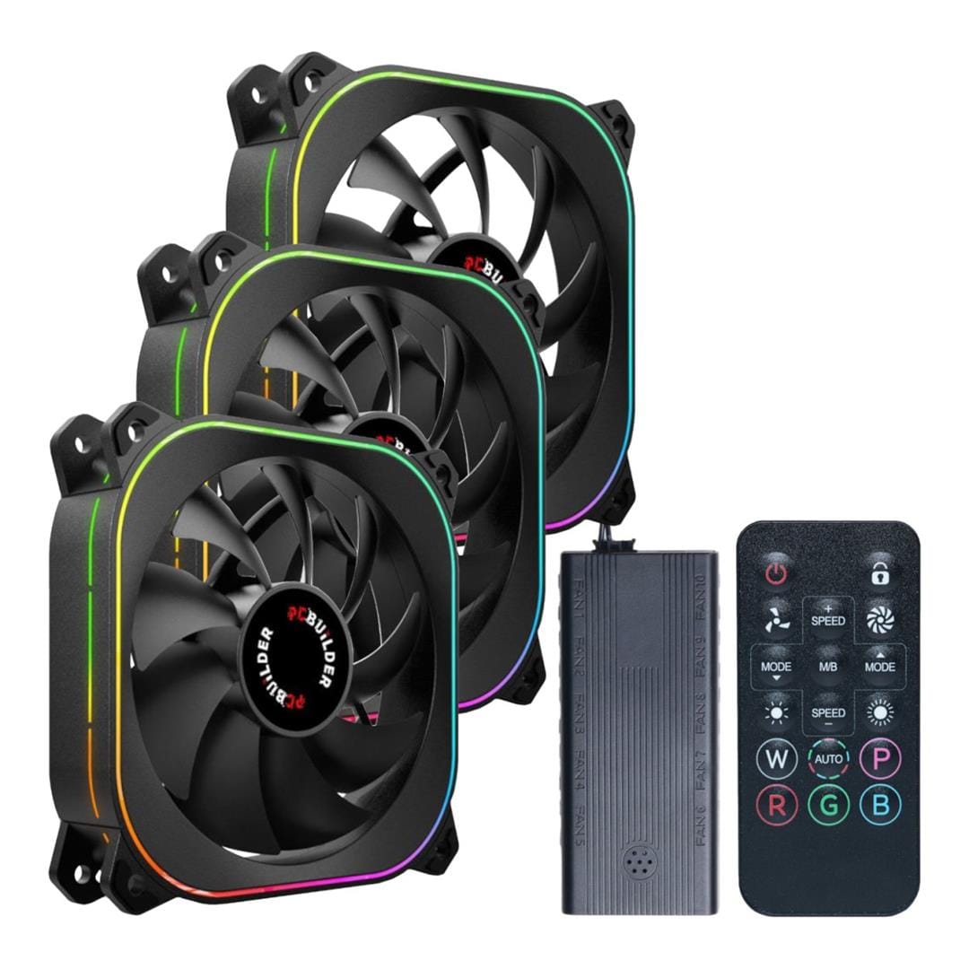 PCBuilder Tornado Chill ARGB 120mm Tri-Fan Kit PCB-CF-TORNADO-KIT
