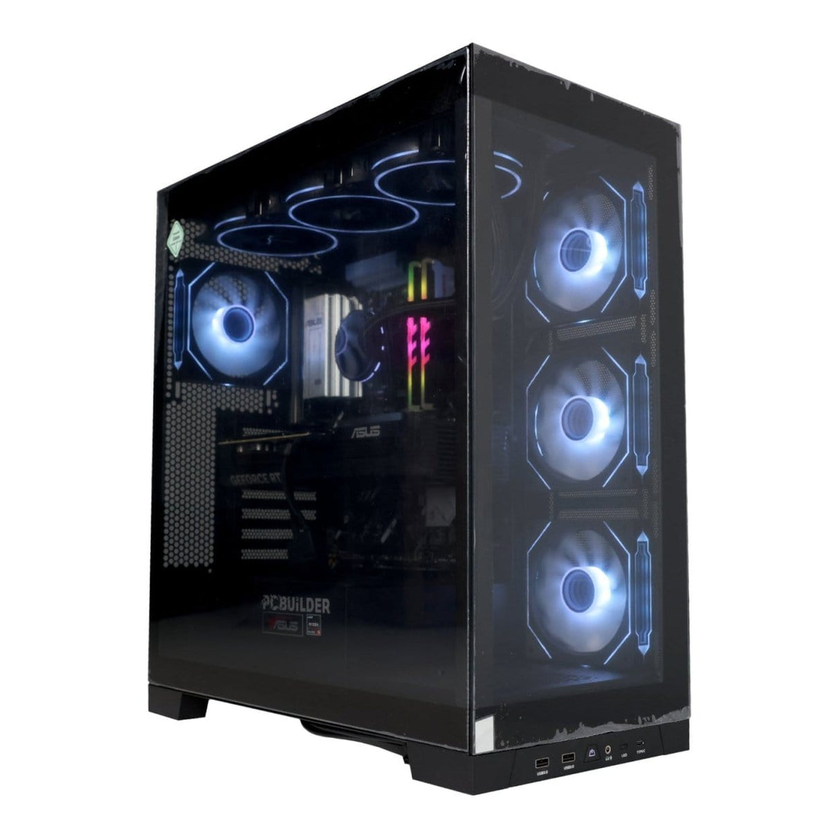 PCBuilder MAVERICK Gaming Desktop PC - AMD Ryzen 5 7600 1TB SSD 32GB RAM RTX 5070 Win 11 Home