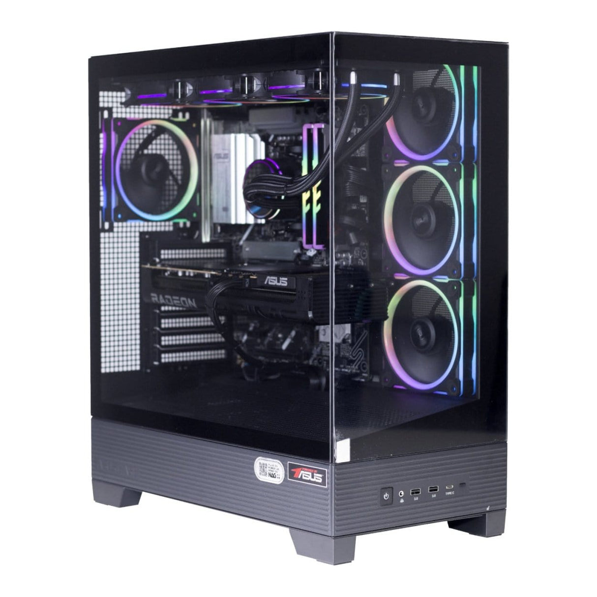 PCBuilder MAXIMUS Gaming Desktop PC - AMD Ryzen 7 7800X3D 1TB SSD 32GB RAM Radeon RX 9070 XT Win 11 Home