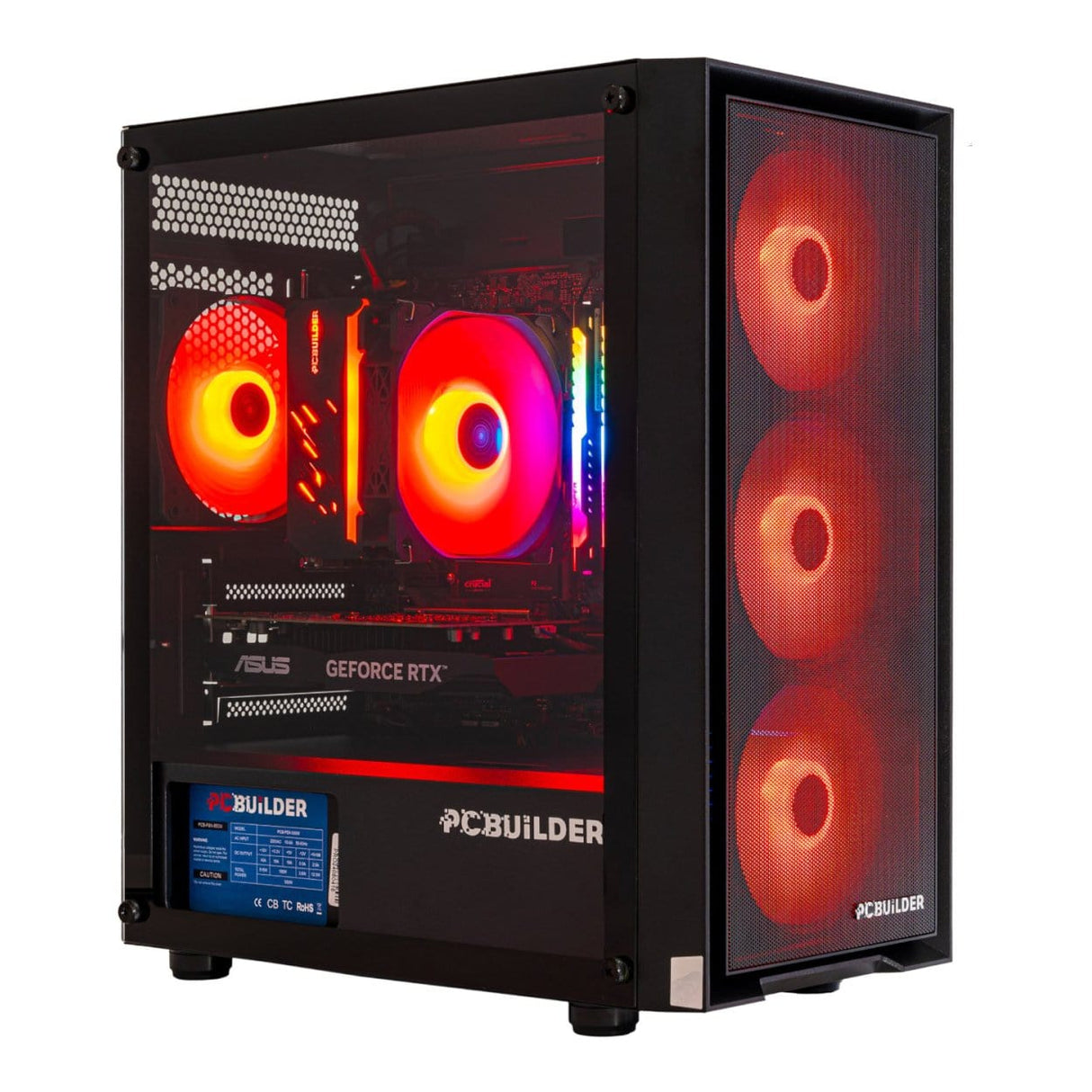 PCBuilder SENTINEL Gaming Desktop PC - AMD Ryzen 5 5600X 1TB SSD 16GB RAM RTX 3050 Win 11 Home