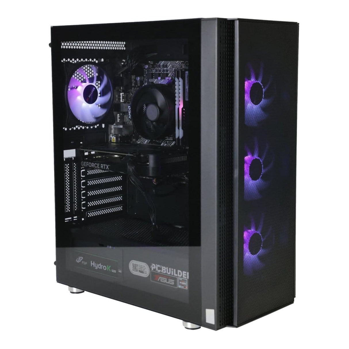 PCBuilder TITAN Gaming Desktop PC - Ryzen 5 5600X 1TB SSD 16GB RAM GeForce RTX 4060 Win 11 Home