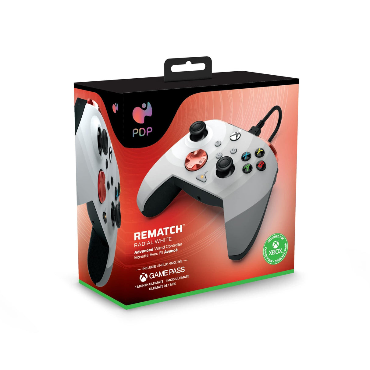 PDP Rematch Xbox Series X Wired Controller Radial White PDP-049-023-RW