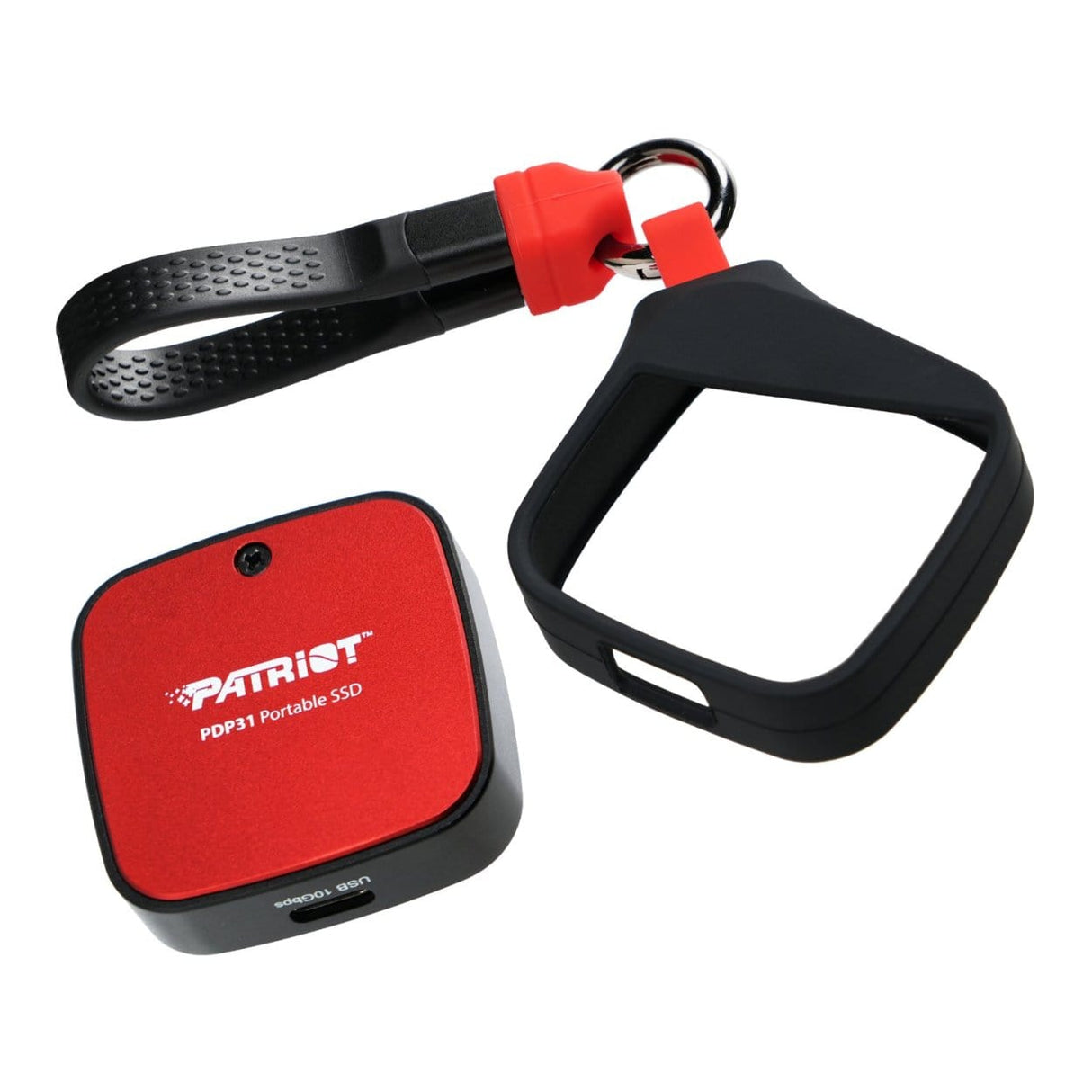Patriot PDP31 500GB Type-C Red and Black External SSD PDP31500G23UCK