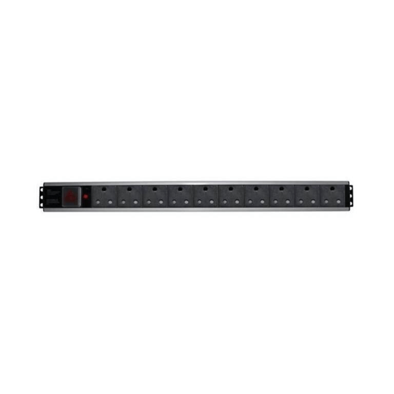 Acconet 1U 10-way 3-pin SA Plug Power Distribution Unit PDU-SA10
