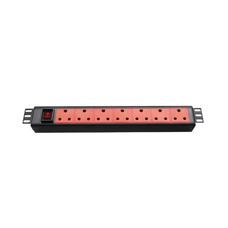Acconet 7-way 3-pin SA 1U Rack Mount PDU RM-PDU-SA7