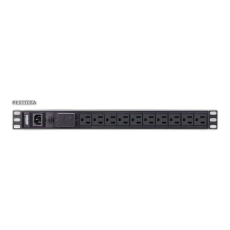 Aten PE0110SG 10-port Basic 1U PDU with Surge Protection Black