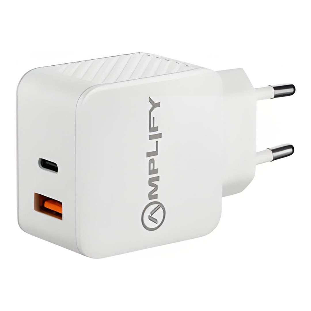 Amplify 45W Type-C Dual Wall Charger White PEP-8042-WT