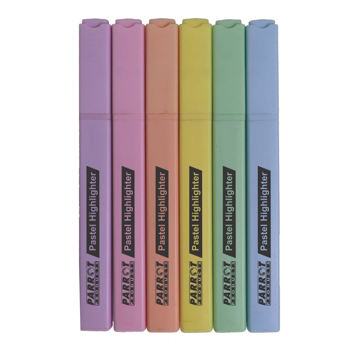 Parrot Marker Highlighter Pastel Assorted Pouch 6-pack PH0606A