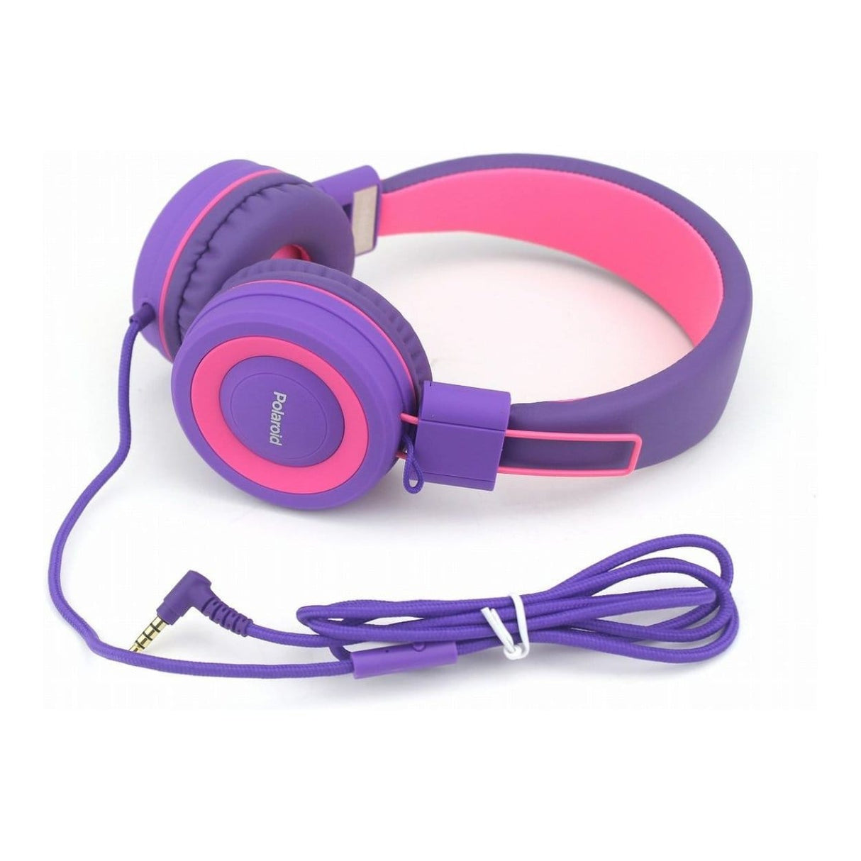 Polaroid Foldable Wired Headphones Pink And Purple PHP8602