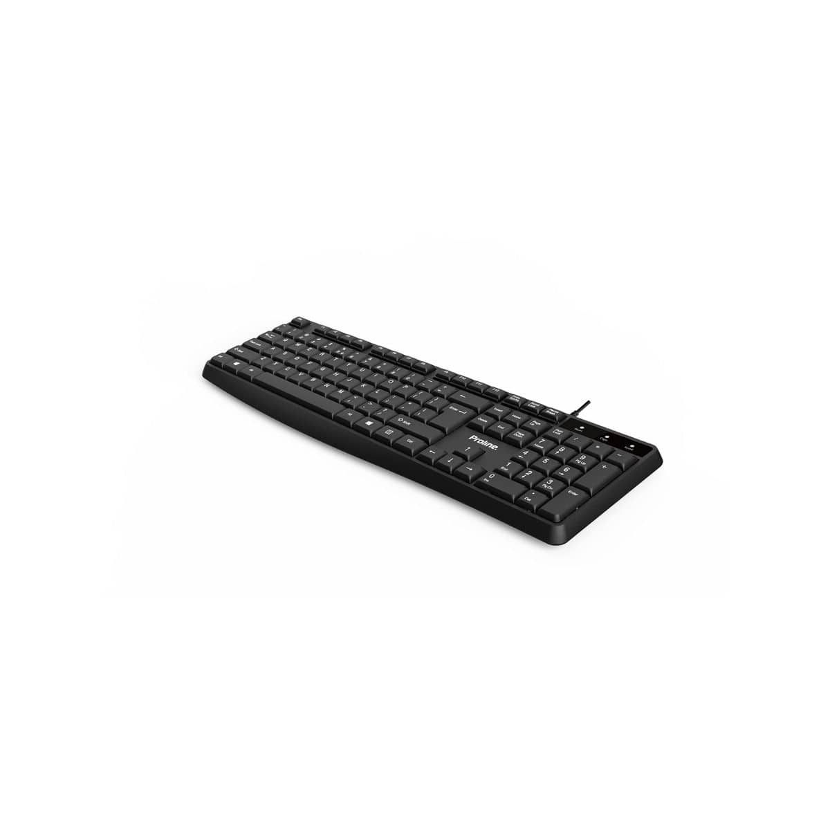 Proline USB Keyboard Black 1 Point 4M Cable PK-108