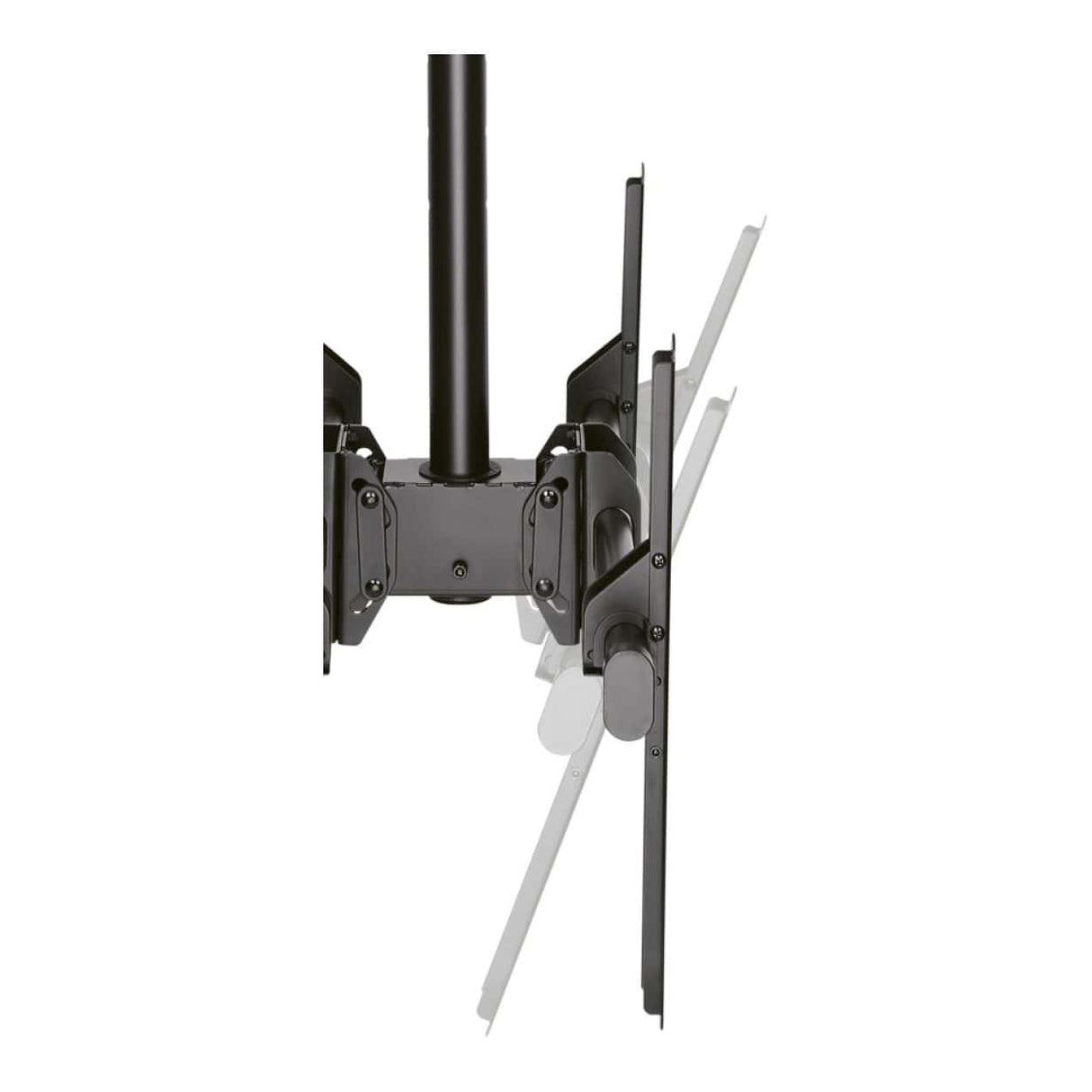 LinkQnet 37 tot 70-inch 45KG x2 Telescopic Height Adjust Ceiling Mount Bracket Black PLB-CE946-01LD