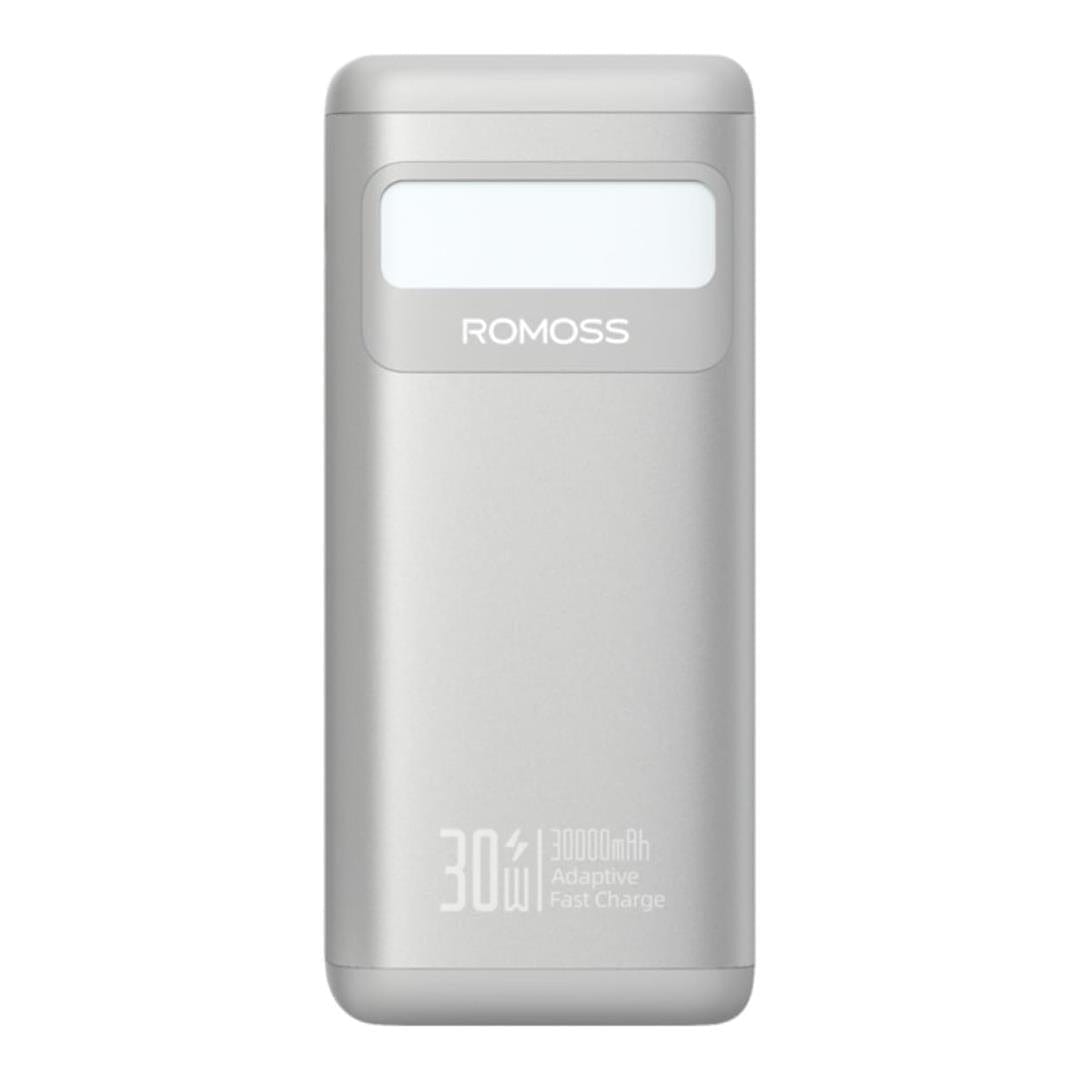 Romoss PMT30 30000mAh 30W Fast Charge Powerbank Silver PMT30-192-S133H
