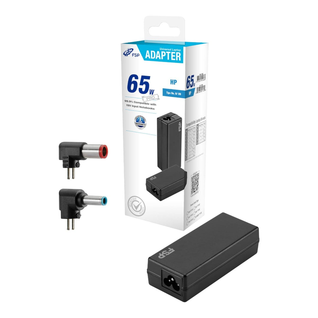 FSP/Fortron FSP PRO 65W Universal Notebook Adapter for HP PNA0652524